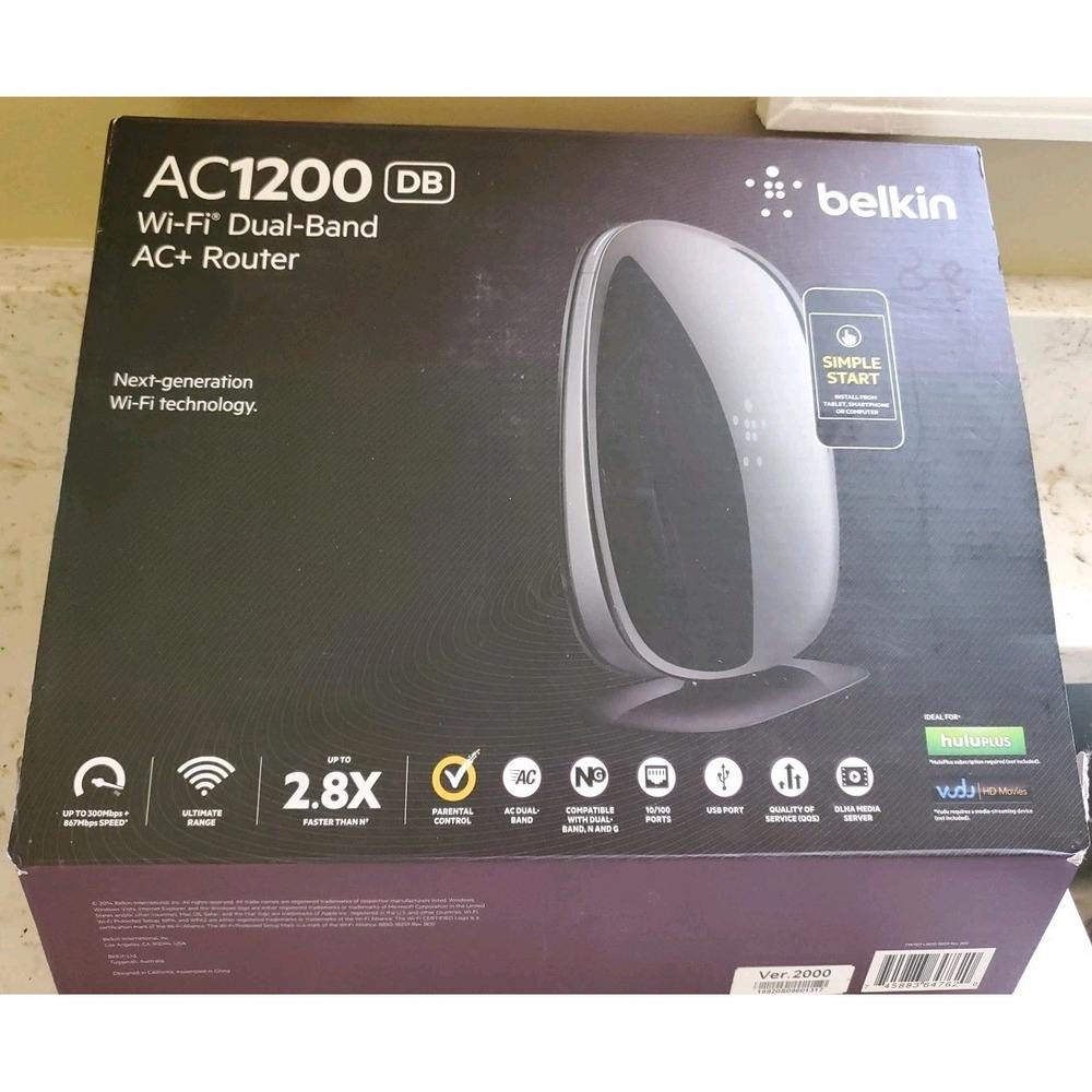 Belkin AC 1200 DB Wi-Fi Router Ac+